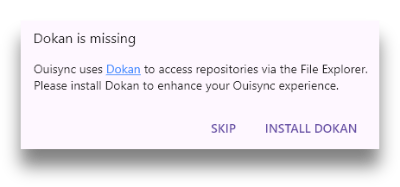 Dokan is missing