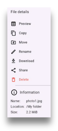 File options in write repositories